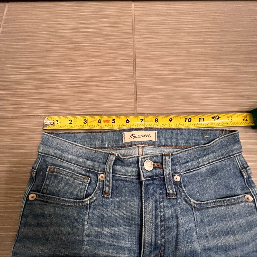 Madewell 9” inch High-Rise Skinny Jeans light medium wash 24 0 - Picture 11 of 13